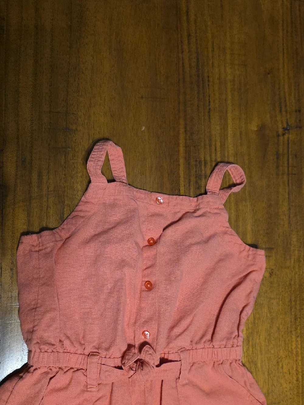 Old Navy Girls Coral Sleeveless Romper - L(10-12)